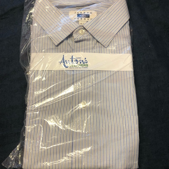 Joseph Abboud Men's Blue Striped Shirt - Picture 3 of 3